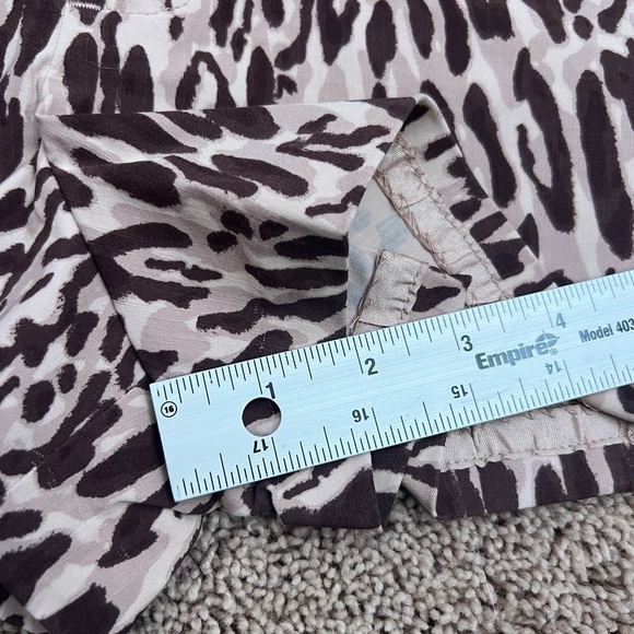 NWT new Anthropologie the ettie shorts Maeve 30 animal print brown - Picture 17 of 17
